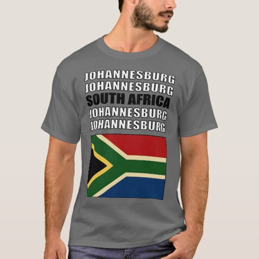 Flagge Südafrikas T-Shirt (Vorderseite)