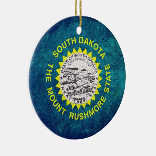 Flagge Süddakotans Keramikornament (Rechts)