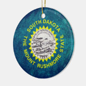 Flagge Süddakotans Keramikornament (Links)