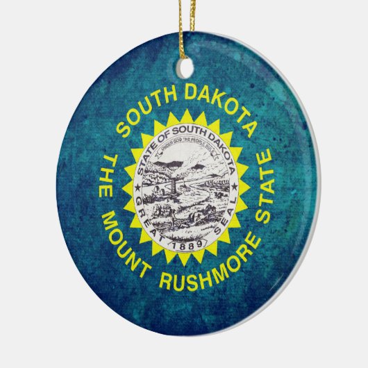 Flagge Süddakotans Keramikornament (Links)