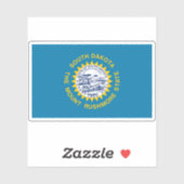 Flagge Süddakotas Aufkleber (Blatt)
