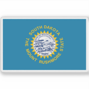 Flagge Süddakotas Aufkleber