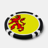 Flagge Südhollands Pokerchips (Einzeln)