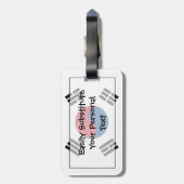 Flagge Südkorea einfacher Identifikation Gepäckanhänger (Rückseite vertikal)