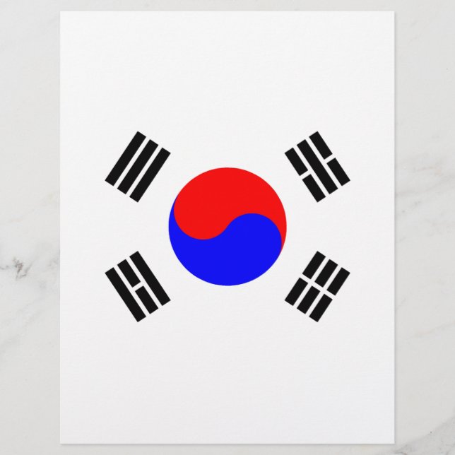 Flagge Südkoreas (Vorderseite)