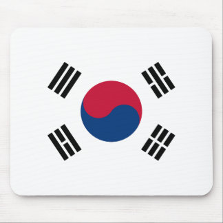 Flagge Südkoreas - 태 극 기 - 대 한 국 민 의국. Mousepad