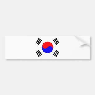 Flagge Südkoreas Autoaufkleber
