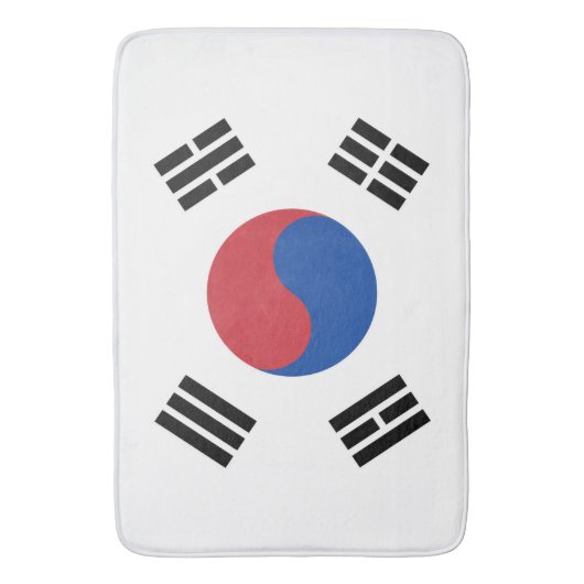 Flagge Südkoreas Badematte (Vorderseite Vertikal)