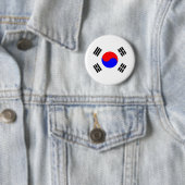 Flagge Südkoreas Button (Beispiel)
