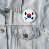 Flagge Südkoreas Button (Beispiel)
