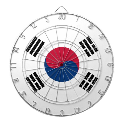 Flagge Südkoreas: Dartboard für Metallkäfige Dartscheibe (vorne)