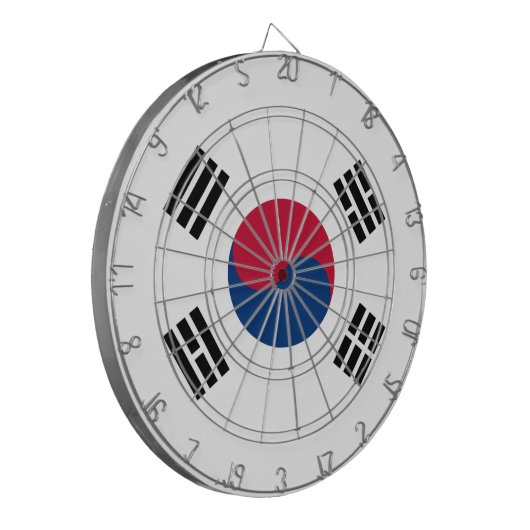 Flagge Südkoreas: Dartboard für Metallkäfige Dartscheibe (Vorderseite Links)