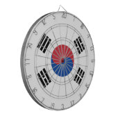Flagge Südkoreas Dartscheibe (Vorderseite Links)