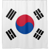 Flagge Südkoreas Duschvorhang (Vorderseite)