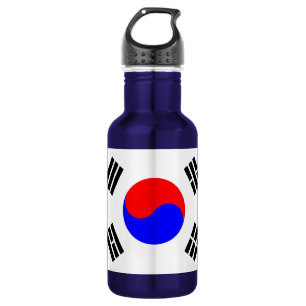 Flagge Südkoreas Edelstahlflasche