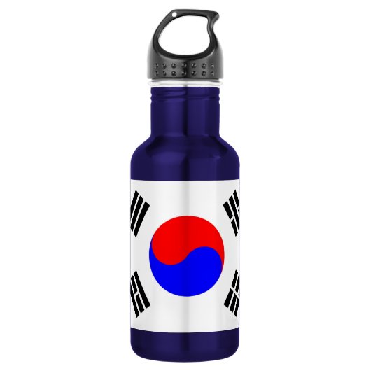 Flagge Südkoreas Edelstahlflasche (Vorderseite)