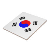 Flagge Südkoreas Fliese (Seite)