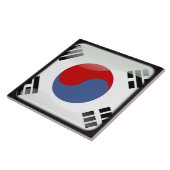 Flagge Südkoreas Fliese (Seite)