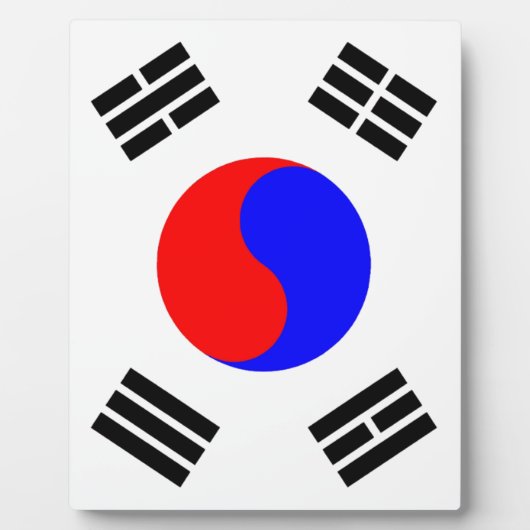 Flagge Südkoreas Fotoplatte (Vorderseite)