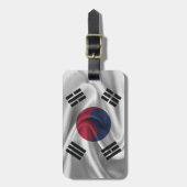Flagge Südkoreas Gepäckanhänger (Vorderseite vertikal)