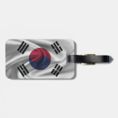 Flagge Südkoreas Gepäckanhänger (Rückseite horizontal)
