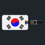 Flagge Südkoreas Gepäckanhänger<br><div class="desc">Flagge Südkoreas - Taegukgi</div>