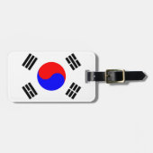 Flagge Südkoreas Gepäckanhänger (Vorderseite horizontal)