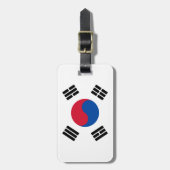 Flagge Südkoreas Gepäckanhänger (Vorderseite vertikal)