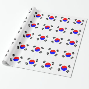 Flagge Südkoreas Geschenkpapier