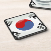 Flagge Südkoreas Getränkeuntersetzer (Linke Seite)