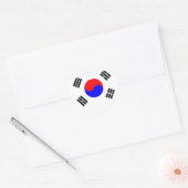 Flagge Südkoreas Herz-Aufkleber (Umschlag)