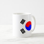 Flagge Südkoreas Kaffeetasse (VorderseiteRechts)