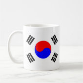 Flagge Südkoreas Kaffeetasse (Links)