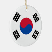 Flagge Südkoreas Keramik Ornament (Rechts)