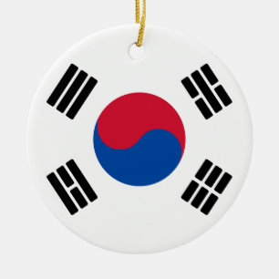 Flagge Südkoreas Keramik Ornament