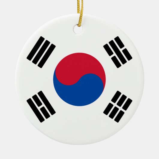 Flagge Südkoreas Keramik Ornament (Vorne)
