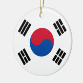 Flagge Südkoreas Keramik Ornament (Links)