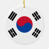 Flagge Südkoreas Keramik Ornament (Hinten)