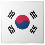 Flagge Südkoreas Keramik Tile Fliese<br><div class="desc">Flagge Südkoreas Keramik Tile</div>