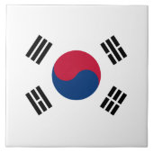 Flagge Südkoreas Keramik Tile Fliese (Vorderseite)