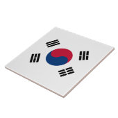 Flagge Südkoreas Keramik Tile Fliese (Seite)