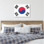 Flagge Südkoreas Leinwanddruck (Insitu (Schlafzimmer))