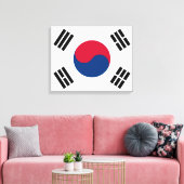 Flagge Südkoreas Leinwanddruck (Insitu (Wohnzimmer))