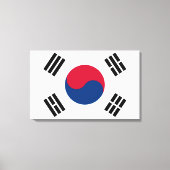 Flagge Südkoreas Leinwanddruck (Vorderseite)