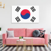 Flagge Südkoreas Leinwanddruck (Insitu (Wohnzimmer))