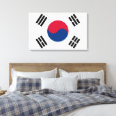 Flagge Südkoreas Leinwanddruck (Insitu (Schlafzimmer))