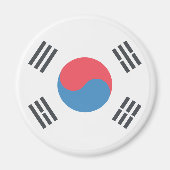 Flagge Südkoreas Magnet (Vorne)