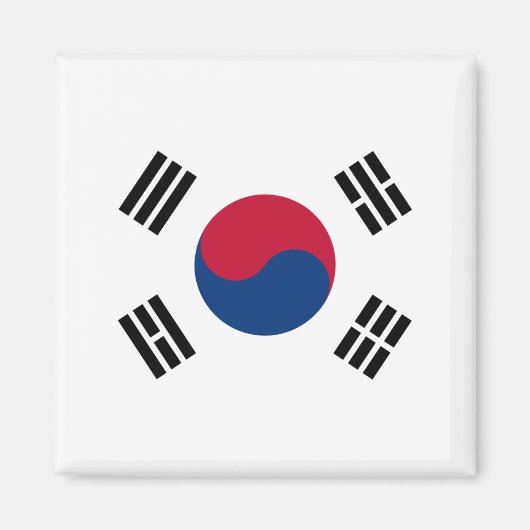 Flagge Südkoreas Magnet (Vorne)