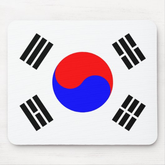 Flagge Südkoreas Mousepad (Vorne)