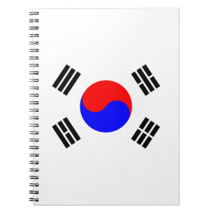 Flagge Südkoreas Notizblock